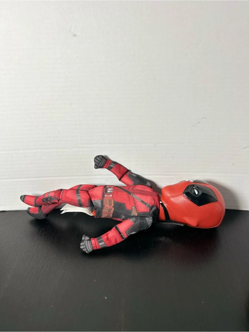Deadpool Marvel plastic head with soft legs and arms 13” long